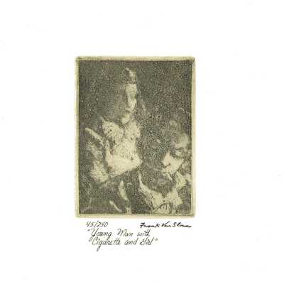 Young Man with a Cigarette and Girl