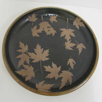 Brown/Black Leaf Platter