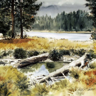 Teapot Lake in Uintah Mountains