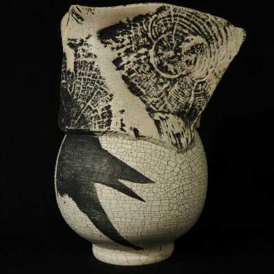Sculptured Crow Vessel