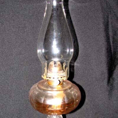 Oil Lamp 19.25" tall