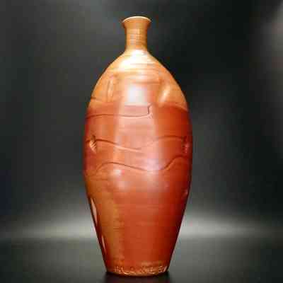 Large Red & Gold Vase