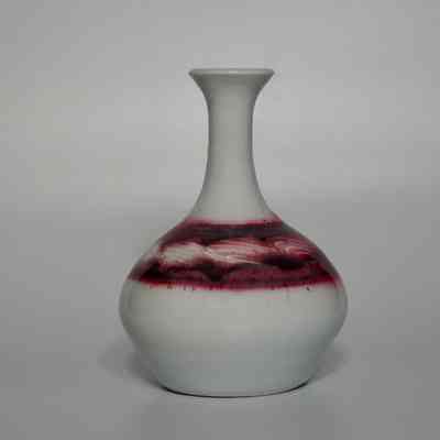 Red and White Vase