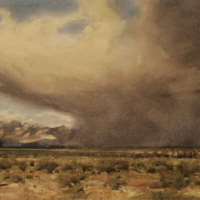 Snow Squalls over the Desert