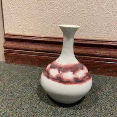 Red and White Vase