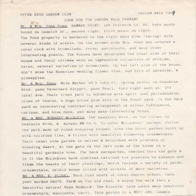 Garden Walk 1989 Guide