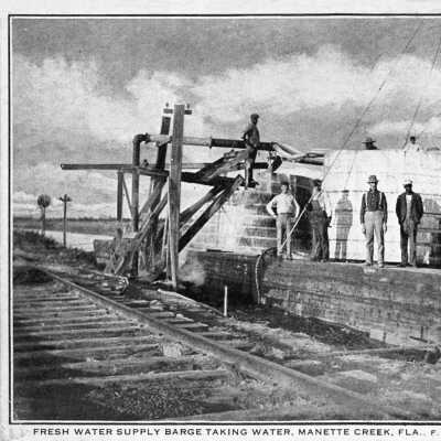 Supply Barge at Manatee Creek