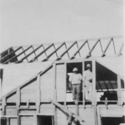 Construction on house, 1935
