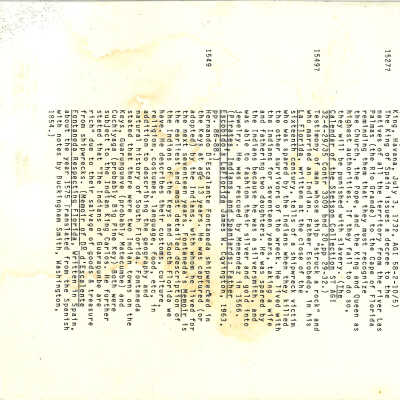 Colonial Spanish Archival Documents, Translated and Transcribed Copies