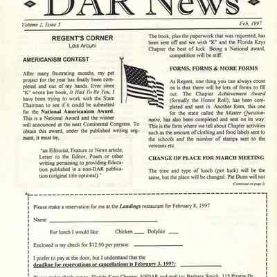 DAR NEWS February 1997