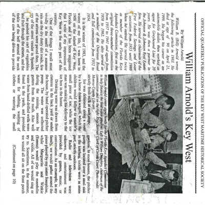 Florida Keys Sea Heritage Journal, Volume 14, Number 3, Spring 2004