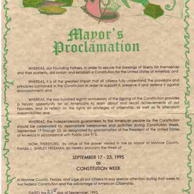 Constitution Week, Coral Gables, Florida, 1995