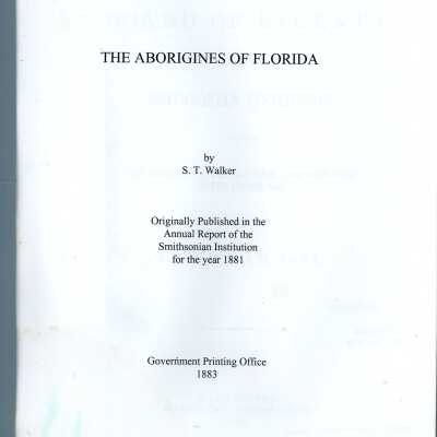 The Aborigines of Florida