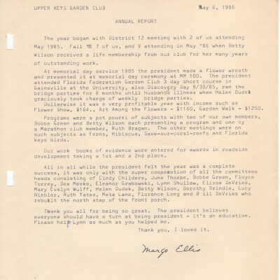 GCUK Annual Report 1986