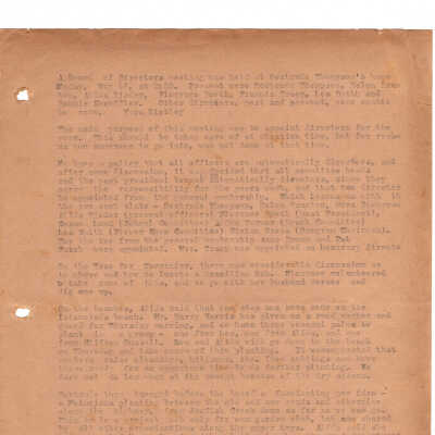 Meeting Minutes - May 18th, 1959