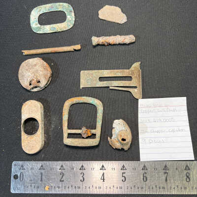 Misc brass or copper artifacts