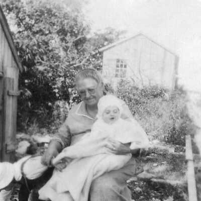 Grandmother with baby