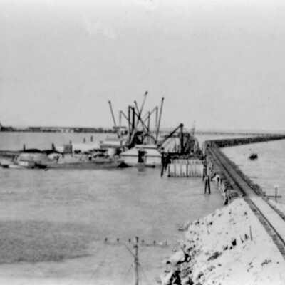 Working on Knight's Key Bridge