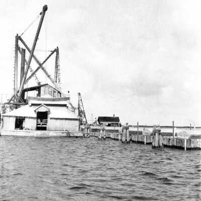 Dredge Working on the Railroad