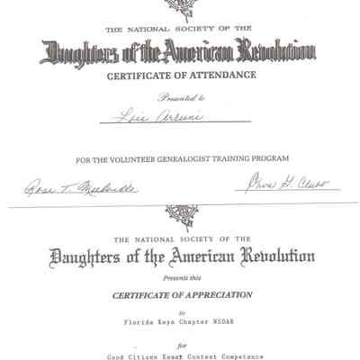 Certificate of Attendance / Certificate of Appreciation