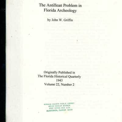 The Antillean Problem in Florida Archeology