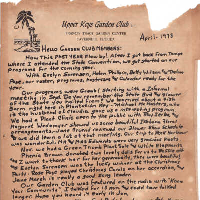 1978 Newsletter