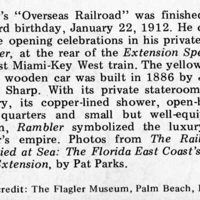 Flagler's Rambler