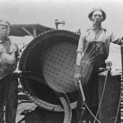 Working on Railroad Equipment