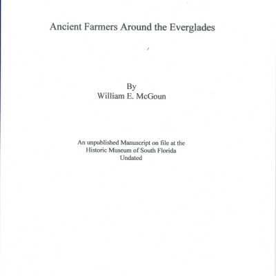 Ancient Farmers Around the Everglades