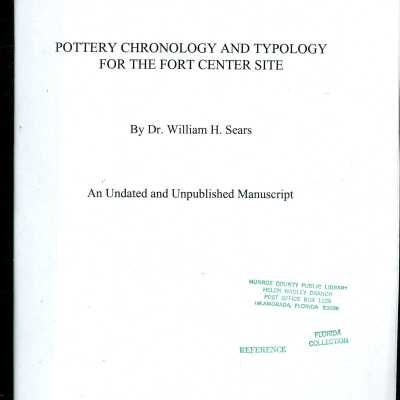 Pottery Chronology and Typology for the Fort Center Site