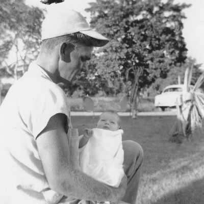 Charles Louis Pellicier with daughter Susan 1951