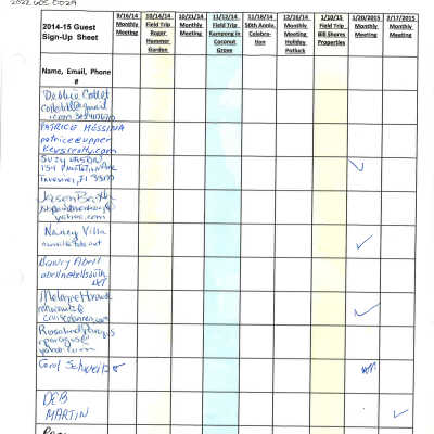 2014-2015 Guest Sign-Up Sheet