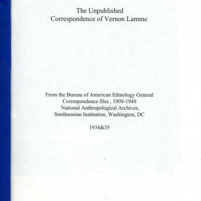 The Unpublished Correspondence of Vernon Lamme