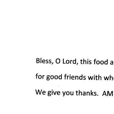 Blessing sheet