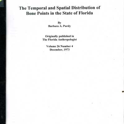 The Temporal and Spatial Distribution of Bone Points in the State of Florida