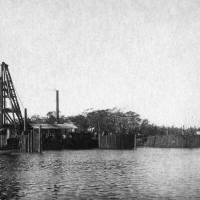 Railroad Days Jewfish Creek Bridge Pile Driver