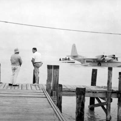 Capt. Phil Sawyer and Barney Savant