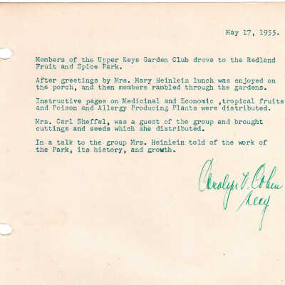 Meeting Minutes - May 17th, 1955