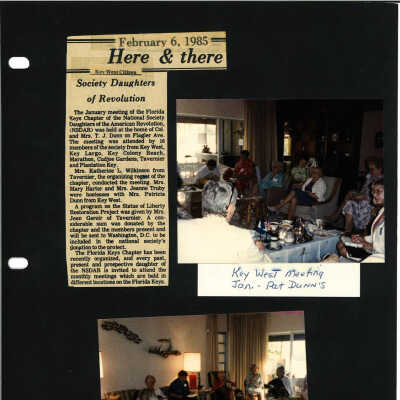 DAR February 1985 Meeting