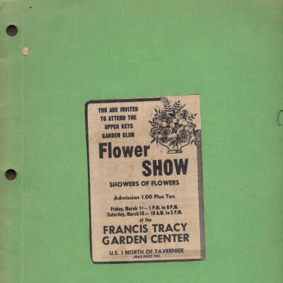 Report 1972 Flower Show