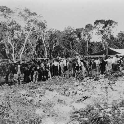 Gathering of Railroad Workers