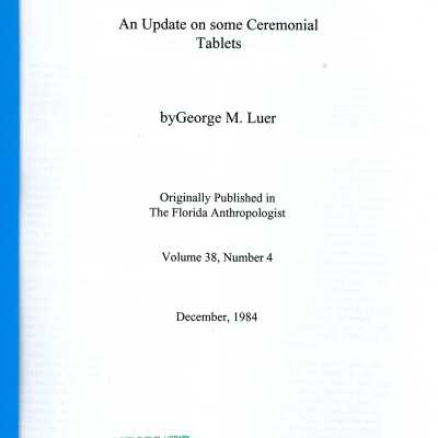 An Update on Some Ceremonial Tablets