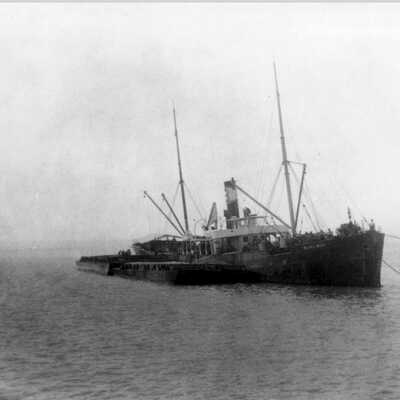 Steamer Wilhemena at Knights Key Dock