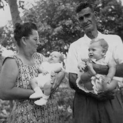 Myrtle and Rodney with Grandchildren