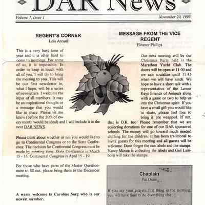 DAR News, November, 1995