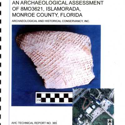 Archaeological Assessment of 8MO3621, Islamorada, Monroe County, Florida