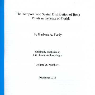 The Temporal and Spatial Distribution of Bone Points in the State of Florida