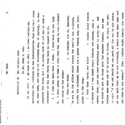 William Kohn Testimony