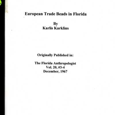 European Trade Beads in Florida