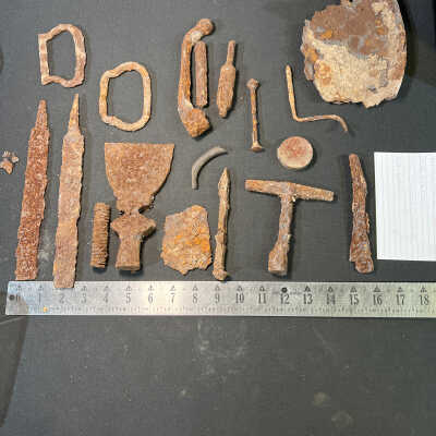 Assorted Rusted Tools